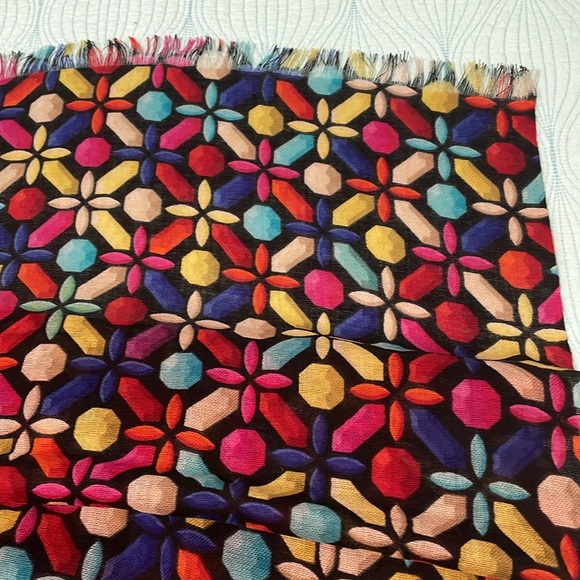 Kate spade kaleidoscope Jems / gems  scarf - Picture 11 of 11